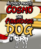 Audrey_Meets_Cosmo_the_Firehouse_Dog