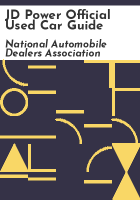 JD power official used car guide by National Automobile Dealers Association